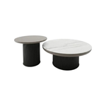 ყავის მაგიდა Kimhome მიკროკრისტალური ქვის ზედაპირი ვინირებული ხის ფეხები 80*33,5 X 52*43,5სმ FC153 — კატალოგის ხედი — ავეჯი