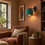კედლის სანათი Emibig HILDE LED 15 ვატი მწვანე 24*20სმ 1051/K1 — რეალურ ინტერიერში — რეალისტური მასშტაბი და ზუსტი სანათი