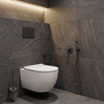Meir Gunmetal Concealed Hygienic Hand Shower with Built-in Mixer