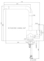 Кухонный смеситель Reginox YADKIN хромированный 31см R31674