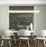 Люстра Viokef FRIDA LED 44Вт 3000K золотистая 7.35*120см 4237800