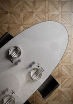 Large tile INFINITY HOLOS HYAMS WHITE without glossy grid 160cm*320cm*6mm sq.m. HL01 HL01-POL