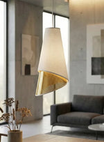 Emibig MODA LED Chandelier, 15W, White and Gold, 140 × 20 cm 1618/1