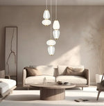 Люстра Viokef SHINY 23 Вт БЕЛАЯ ПРОЗРАЧНАЯ БРОНЗОВАЯ ЧЕРНАЯ 35*185см 4304100