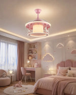 ჭაღი Kids Lighting ვარდისფერი კარუსელი პროპელერით 50*50*50სმ MD20736