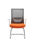 Office chair Gojo Carrot color Grey plastic backrest Fixed legs 57*64*97cm N611C