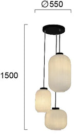 ჭაღი Viokef ASTOR LED 70ვატი OPAL BLACK 55*150სმ 4257900 — 4257900 ტექნიკური ნახაზი