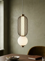 ჭაღი Juncan შავი ოქროსფერი მეტალის LED 9W 3000K D15*H39cm MD160-A