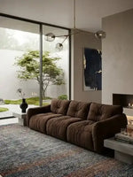 Living room sofa Miago Brown Motoo-11 Furniture Three-seater 303*101*82cm YB003