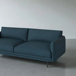 Диван Bolia Lomi для гостиной, ткань BAIZE DUST BLUE, черные лакированные металлические ножки 210 см 01-083-05_7758497