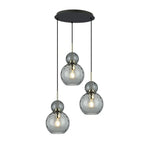 Chandelier Viokefi Firenze 40watt Smoke Gold Black 42*150cm 4294500