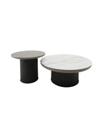 Журнальный стол Kimhome, столешница из микрокристаллического камня, ножки из шпонированного дерева, 80*33,5 X 52*43,5 см FC153