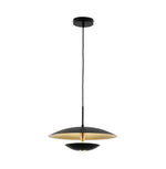Chandelier Viokef MONICA LED 16W 3000K Black and Gold 40*128.5cm 4242200