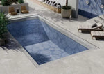 Large tile INFINITY HOLOS AEGEAN BLUE without glossy mesh 160cm*320cm*6mm sq.m. HL04 HL04-POL