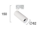 Viokef REEDS წერტილოვანი სანათი, 50 ვტ, თეთრი, Ø6.2 სმ | 4184200 — 4184200 ტექნიკური ნახაზი
