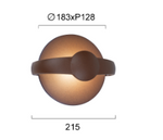 კედლის სანათი Viokef MAYORKA 12ვატი Rusty Brown 21.5*18.3სმ 4298701 — 4298701 ტექნიკური ნახაზი