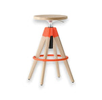 Bar stool Pedrali ARKI-STOOL light oak step AR400 height adjustable 50*65-75cm ARKW6/RS_AR400_FSC