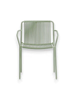 Outdoor chair Pedrali TRIBECA metal frame VE100E material VE 59*51.5*76.5cm 3665/VE_VE100E