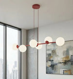 Emibig MAGNUS LED Chandelier, 10W, Burgundy, 100 × 14 cm 1644/6