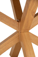 სასადილო მაგიდა Hinlim KARE MDF+იფნის ხის შპონი ხისფერი — დეტალი (146140) — ფოტო 4