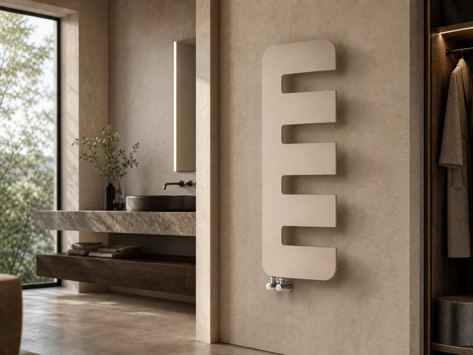 Radiator Carisa REX Iron Champagne 94*49cm REX0940049000||Cha