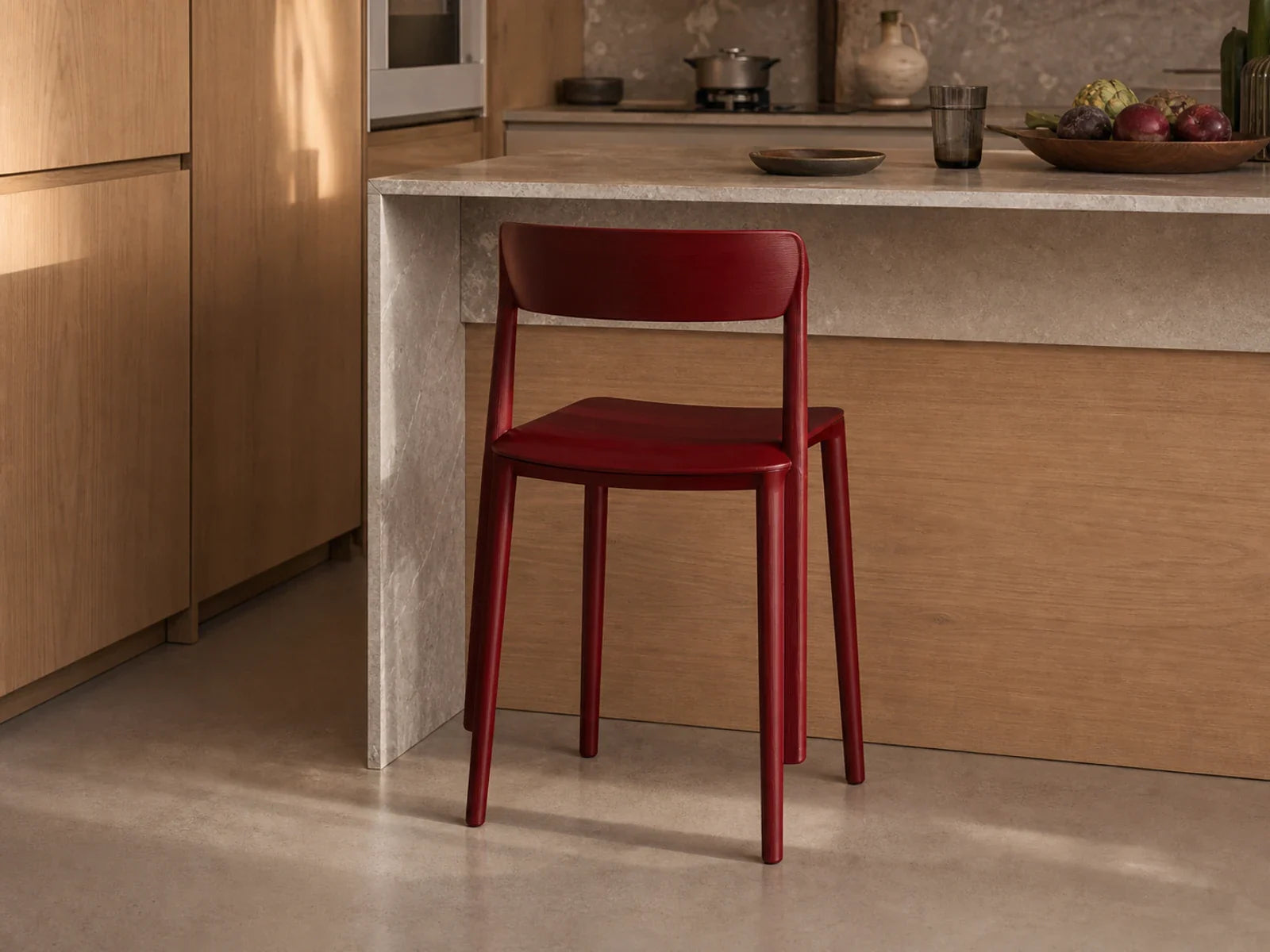 Kitchen chair Pedrali NEMEA red frame 52*50*76.5cm 2820RB_FSC