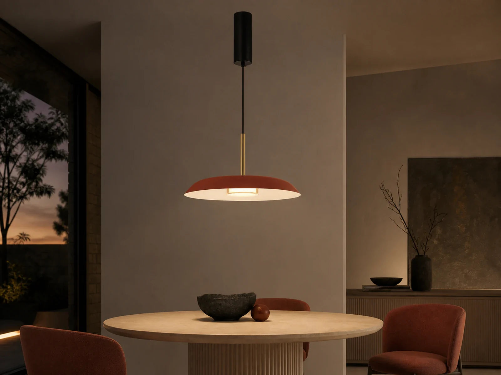 Chandelier Viokef LOGAN LED 11 Watt Red 150*36cm 4338801