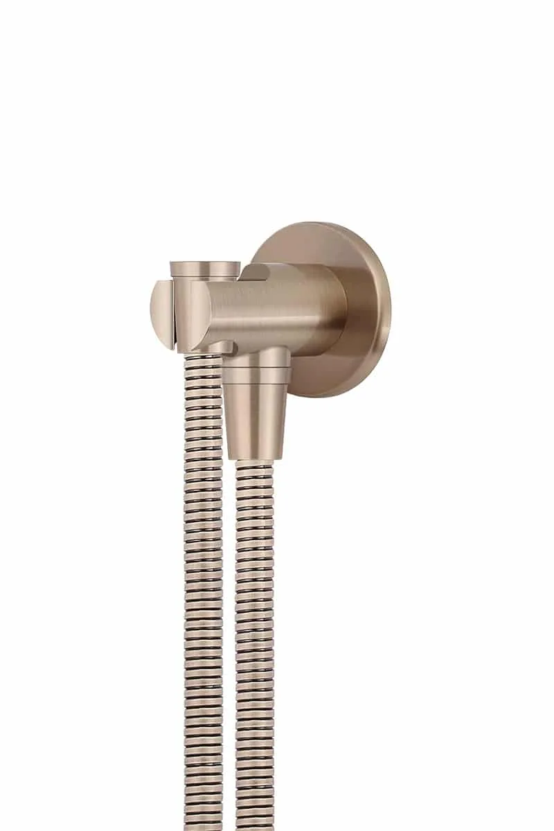 Meir hand shower hose with bracket, Champagne Rose, 150 cm