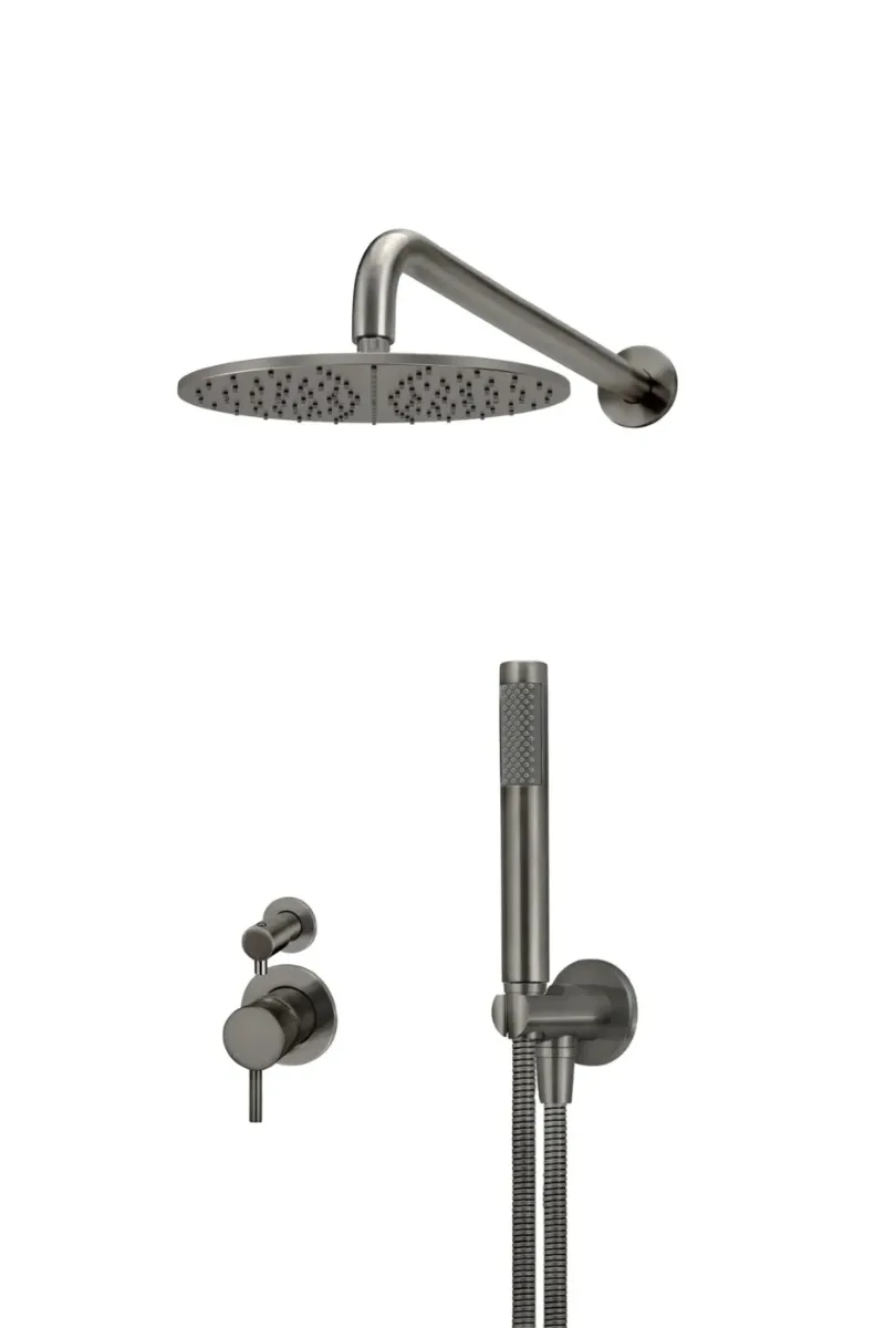 Meir Concealed Shower System, Gun Metal