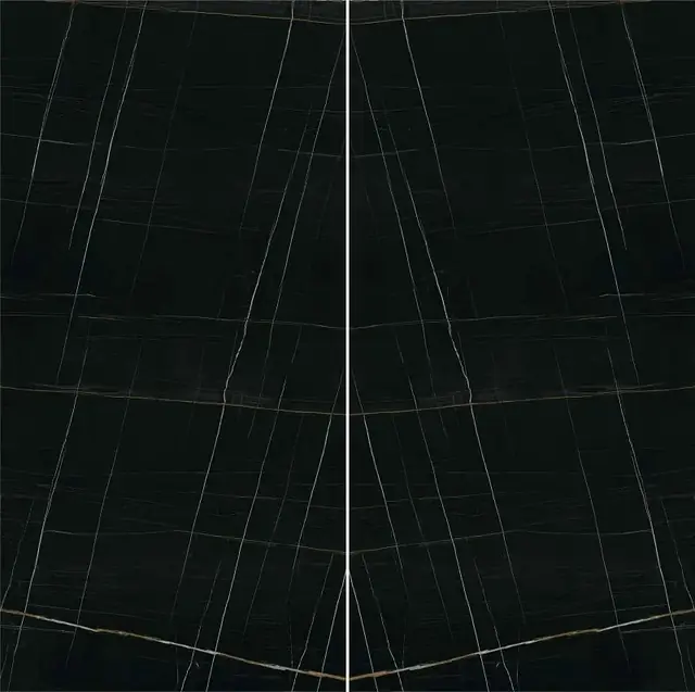 Large tile/Infinity/Sahara Noir/1/bookmatch-A/Sat/without grid/160cm*320cm*6mm/sq.m. MB10-A||KL6