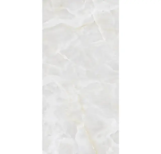 დიდი ფილა Infinity Onyx White Luc პრიალა ბადის გარეშე 160სმ*320სმ*6მმ კვ.მ. OC07 - კერამიკული ფილა