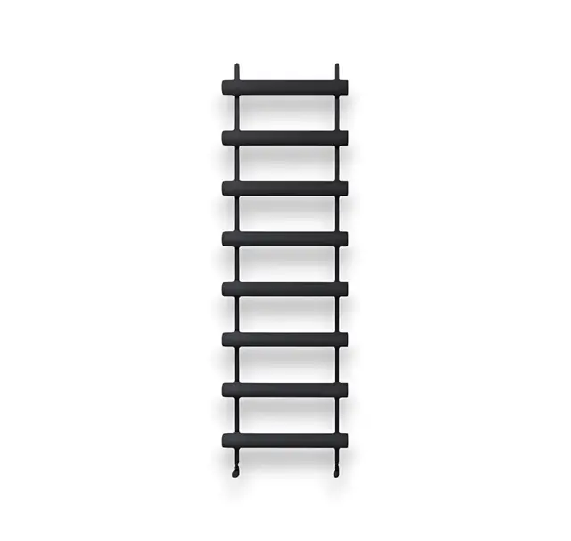 Radiator Carisa MOON with 6 sections aluminum black 120*50cm MON1200050006