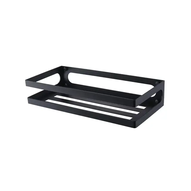 Bathroom shelf Empolo wall mount black matte 27*14*6cm M2714MB