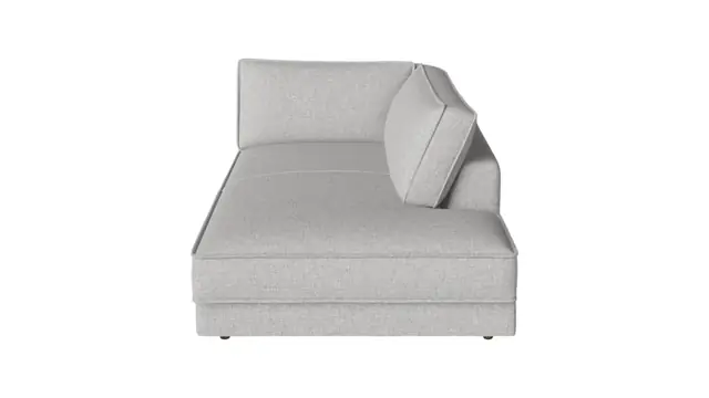 Living room sofa Bolia Noora corner right fabric NANTES light gray dark oak legs 120*224*80cm 01-068-98_00351