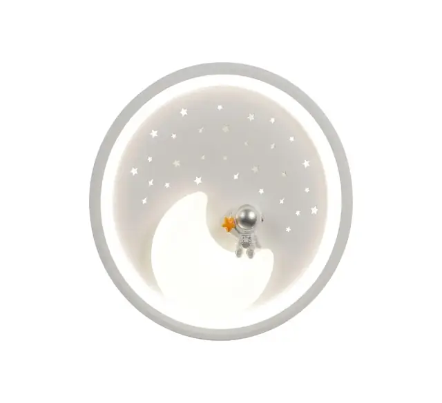 Ceiling lamp Kids Lighting Gray Cosmonaut 48*48*10cm MD21039
