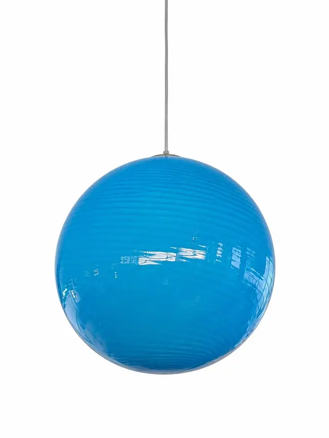 Chandelier Juncan blue glass E27 D30cm MD6531-BLUE