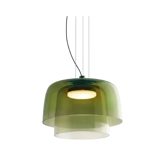 Chandelier Juncan Green Glass Metal LED D32*H24cm MD4026-BC