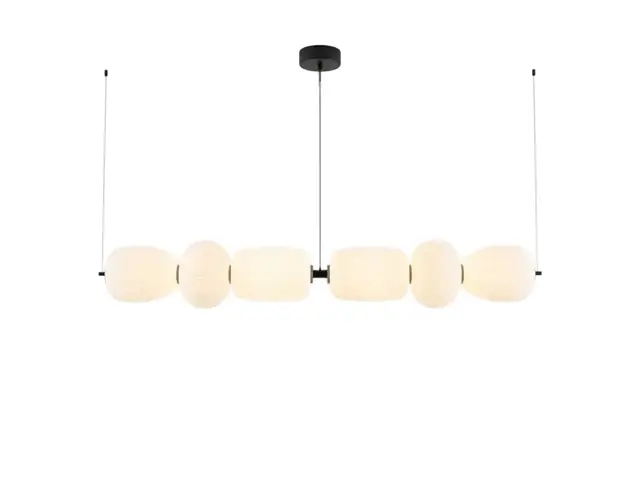 Chandelier Juncan Horizontal Glass Aluminum 3000K 58W 130*20*H150cm MD9037-6H