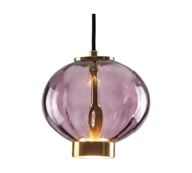 Chandelier Juncan Purple Glass Metal 3000K D15*H18cm MD2409-A