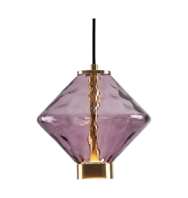 Chandelier Juncan Purple Glass Metal 3000K D19*H19cm MD2409-B