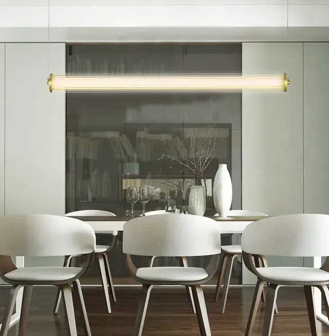 Chandelier Viokef FRIDA LED 44W 3000K Gold 7.35*120cm 4237800
