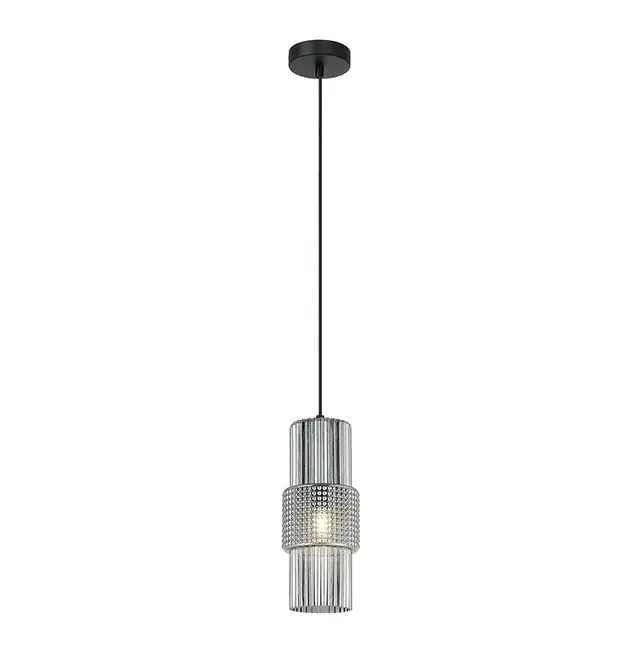 Chandelier Viokef LILIAN 40 Watt SMOKE BLACK 12*150cm 4294900