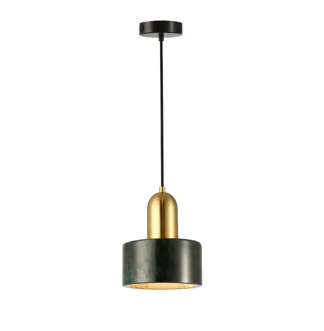 Chandelier Viokef Marble Green and Gold 60W 15*140cm 4266101