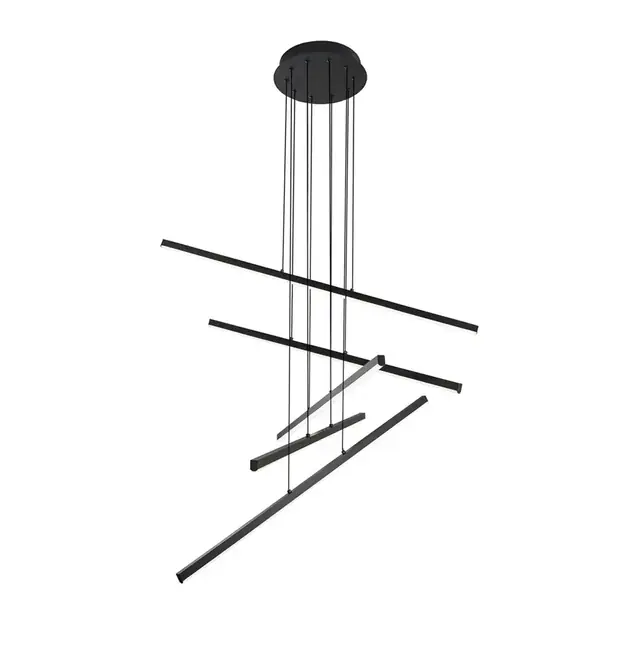 Chandelier Viokef RAY LED 60W 3000K Black 80.5*140cm 4301400