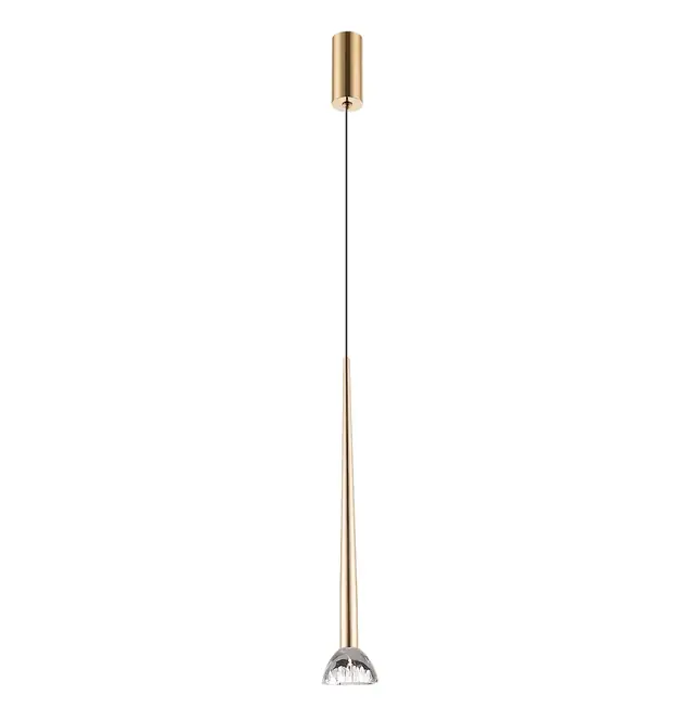 Chandelier Viokef RINA 8watt Clear French Gold 7*173cm 4325201