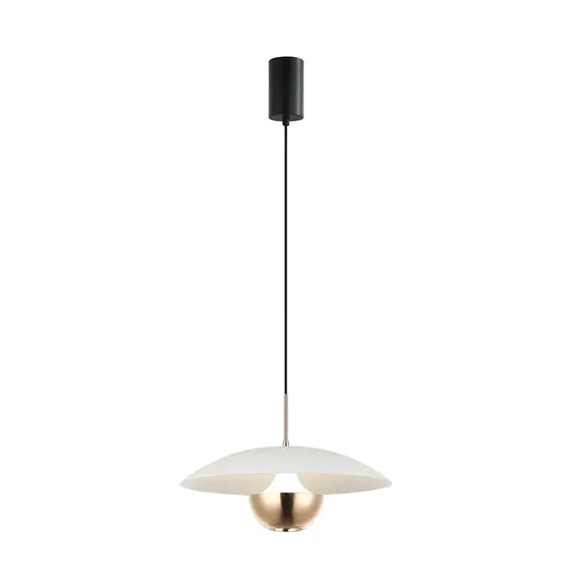 Chandelier Viokef VALIA 9 Watt White and Gold 30*182cm 4292301