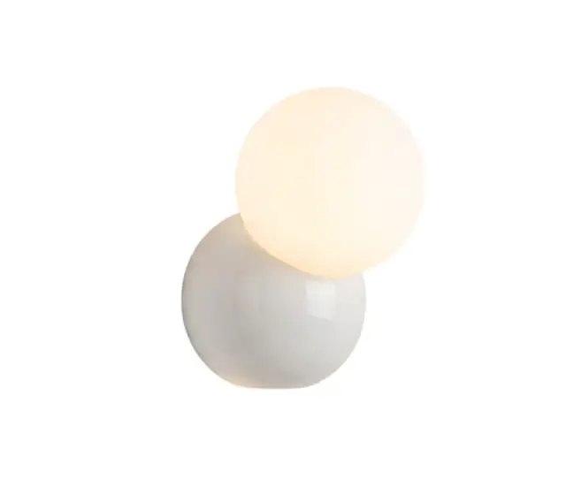 Wall lamp Juncan white metal glass E27 15.5*12.5*20cm W350-1