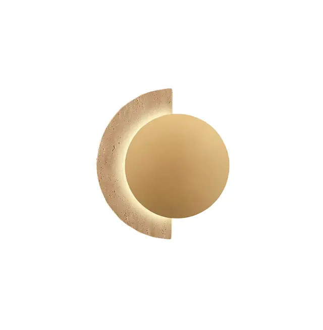 Wall lamp Viokef MIRANDA 13watt gold and beige 21*25cm 4337600