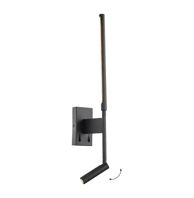 Wall lamp Viokef NIDO 9watt black 7*51.5cm 4322900