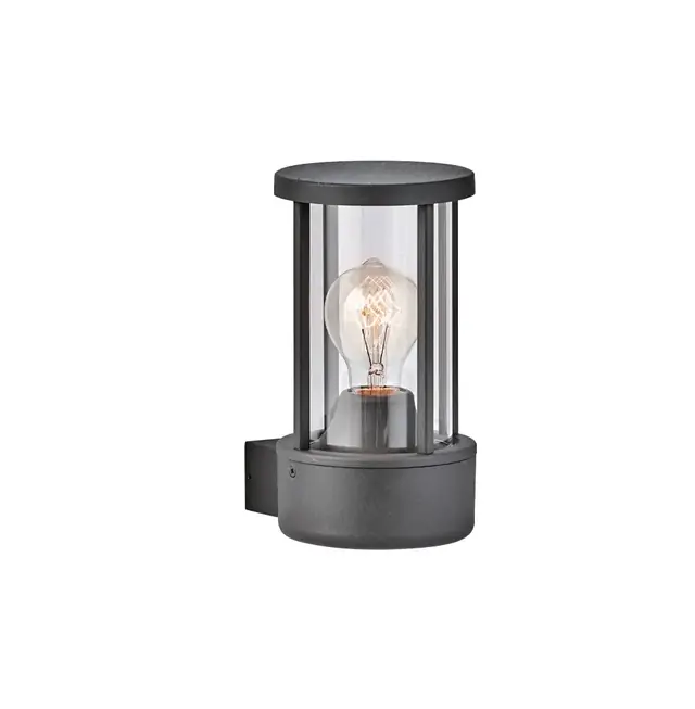 Wall light Viokef Motion Sensor Aspen 60W Black Outdoor use 12*21.8cm 4286100